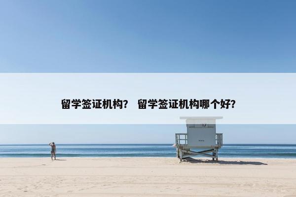 留学签证机构？ 留学签证机构哪个好？
