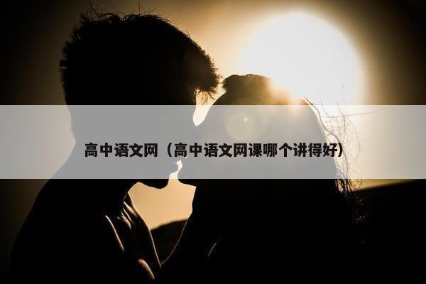 高中语文网（高中语文网课哪个讲得好）