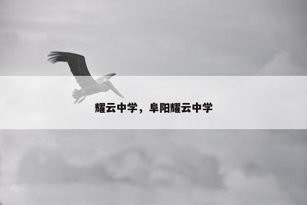 耀云中学，阜阳耀云中学