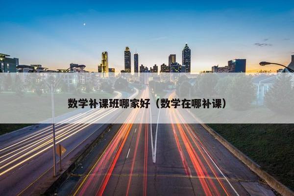 数学补课班哪家好（数学在哪补课）