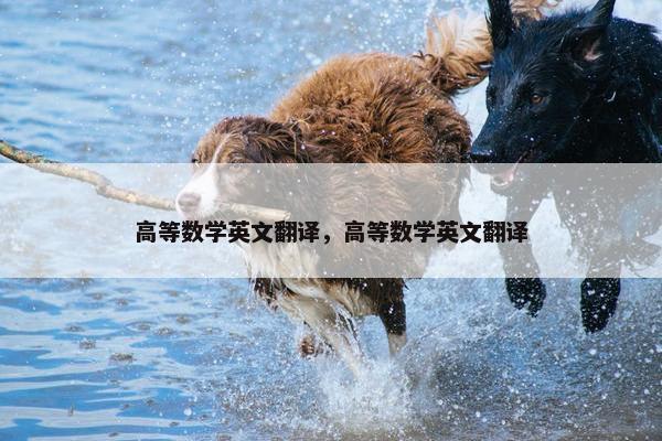 高等数学英文翻译，高等数学英文翻译