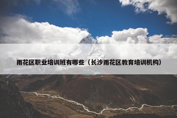 雨花区职业培训班有哪些（长沙雨花区教育培训机构）
