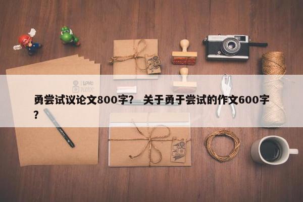 勇尝试议论文800字？ 关于勇于尝试的作文600字？