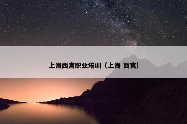 上海西宫职业培训（上海 西宫）