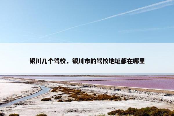 银川几个驾校，银川市的驾校地址都在哪里