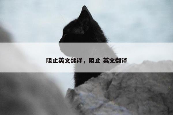 阻止英文翻译，阻止 英文翻译