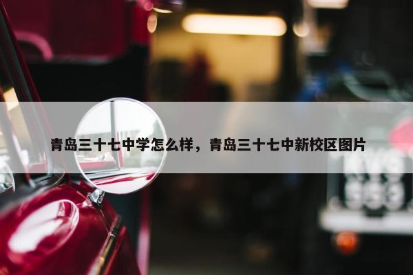 青岛三十七中学怎么样，青岛三十七中新校区图片