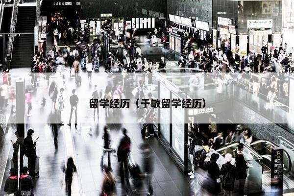 留学经历（于敏留学经历）