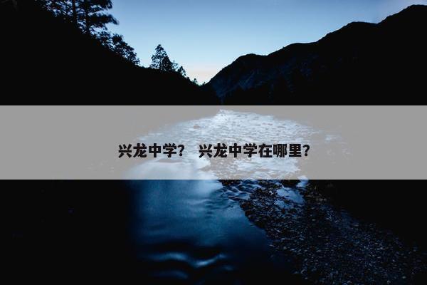 兴龙中学？ 兴龙中学在哪里？