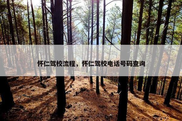 怀仁驾校流程，怀仁驾校电话号码查询