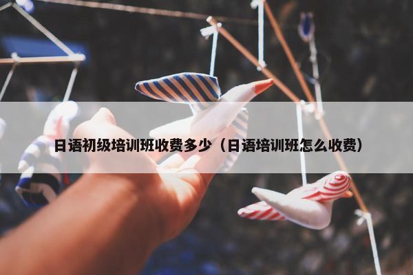 日语初级培训班收费多少（日语培训班怎么收费）