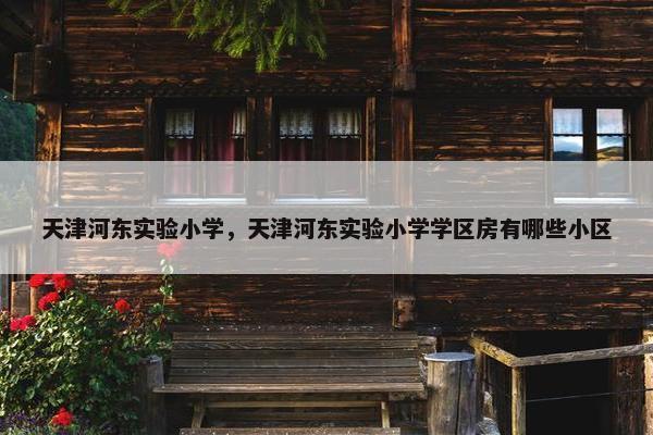 天津河东实验小学，天津河东实验小学学区房有哪些小区