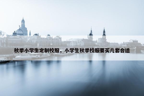 秋季小学生定制校服，小学生秋季校服要买几套合适