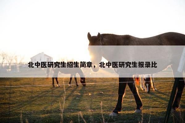 北中医研究生招生简章，北中医研究生报录比