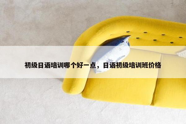 初级日语培训哪个好一点，日语初级培训班价格