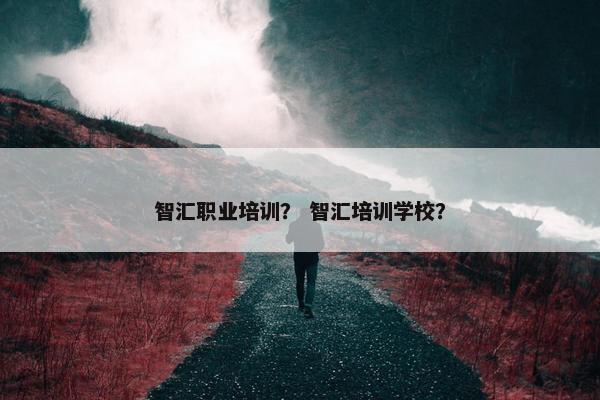 智汇职业培训？ 智汇培训学校？