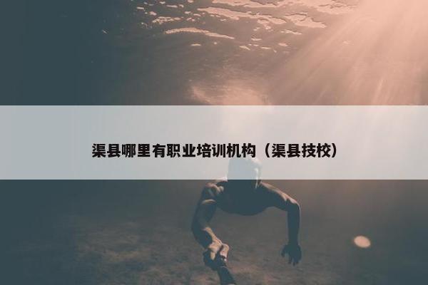 渠县哪里有职业培训机构（渠县技校）
