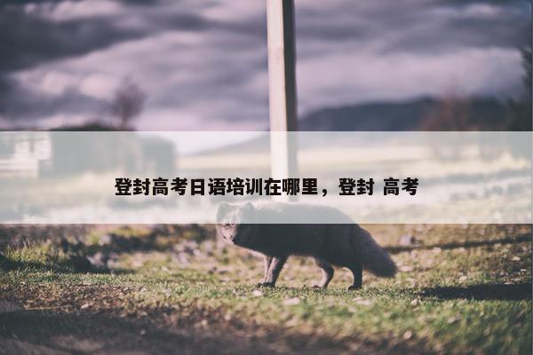 登封高考日语培训在哪里，登封 高考