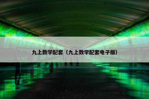 九上数学配套（九上数学配套电子版）