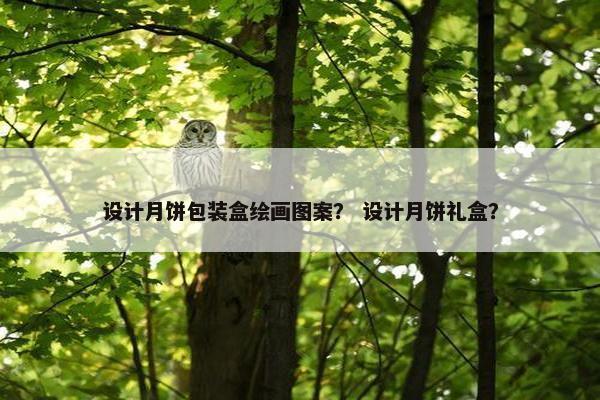设计月饼包装盒绘画图案？ 设计月饼礼盒？