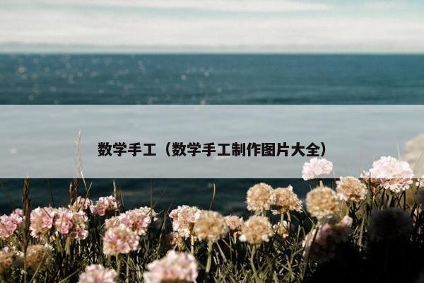 数学手工（数学手工制作图片大全）