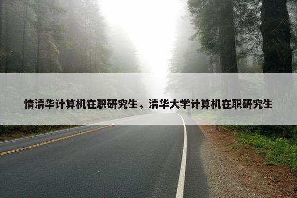 情清华计算机在职研究生，清华大学计算机在职研究生