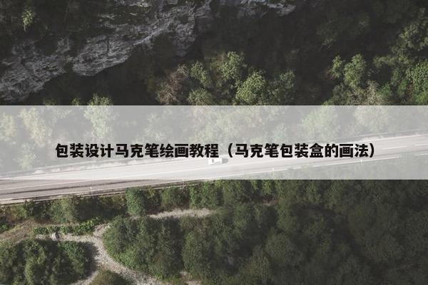 包装设计马克笔绘画教程（马克笔包装盒的画法）