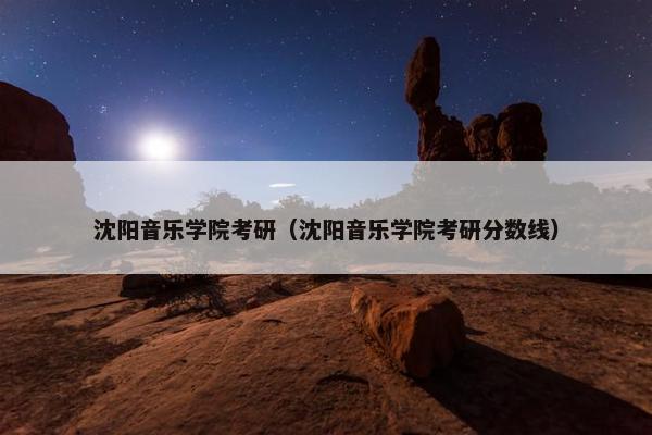 沈阳音乐学院考研（沈阳音乐学院考研分数线）