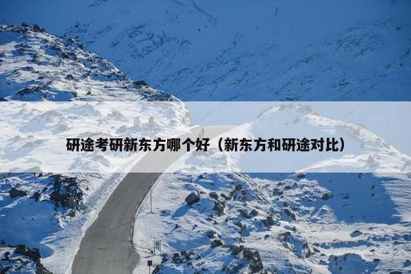 研途考研新东方哪个好（新东方和研途对比）