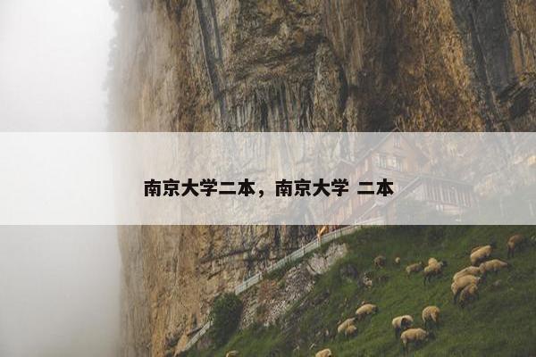 南京大学二本，南京大学 二本