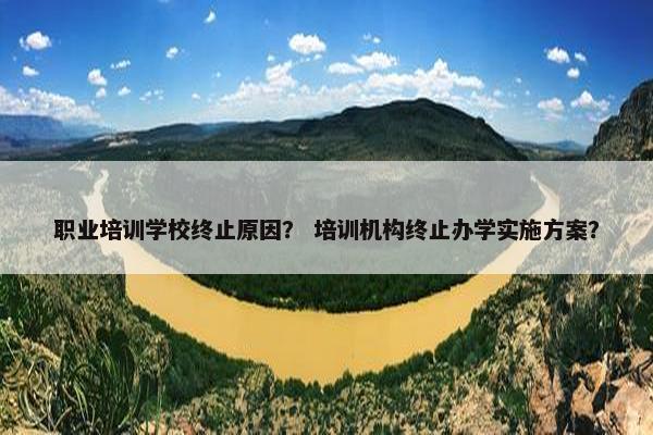 职业培训学校终止原因？ 培训机构终止办学实施方案？