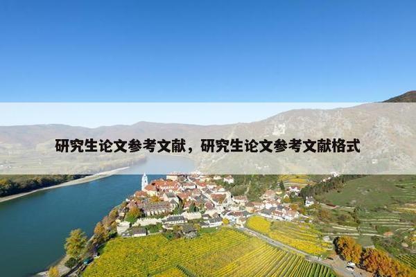 研究生论文参考文献，研究生论文参考文献格式