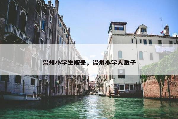 温州小学生被杀，温州小学人贩子