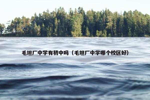 毛坦厂中学有初中吗（毛坦厂中学哪个校区好）