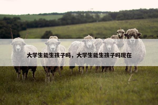 大学生能生孩子吗，大学生能生孩子吗现在