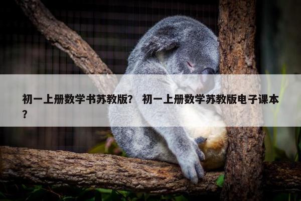 初一上册数学书苏教版？ 初一上册数学苏教版电子课本？