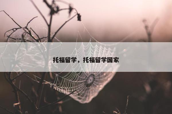 托福留学，托福留学国家