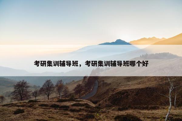 考研集训辅导班，考研集训辅导班哪个好