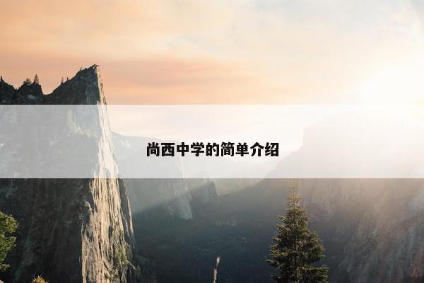 尚西中学的简单介绍