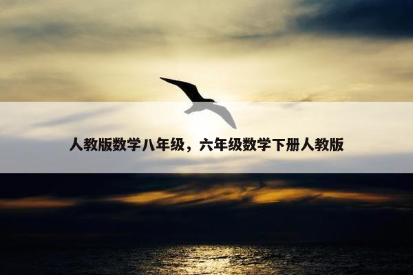 人教版数学八年级，六年级数学下册人教版