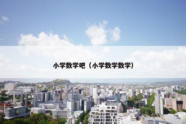 小学数学吧（小学数学数学）