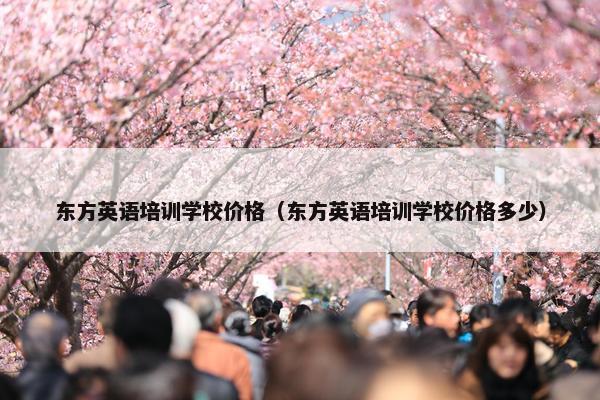 东方英语培训学校价格（东方英语培训学校价格多少）