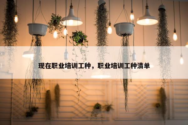 现在职业培训工种，职业培训工种清单