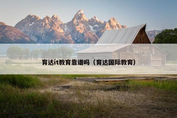育达it教育靠谱吗（育达国际教育）