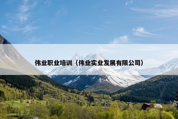 伟业职业培训（伟业实业发展有限公司）