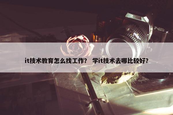 it技术教育怎么找工作？ 学it技术去哪比较好？