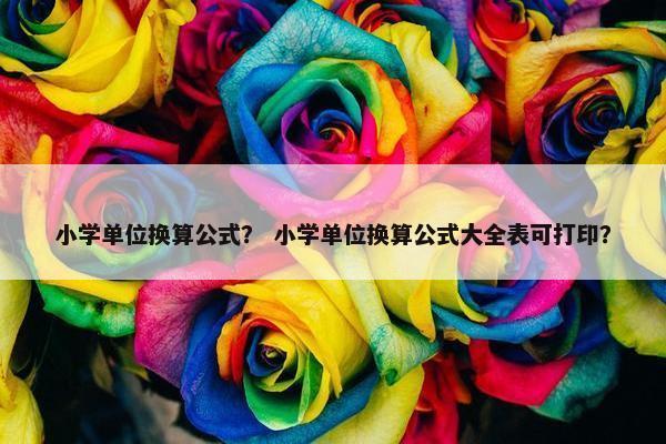 小学单位换算公式？ 小学单位换算公式大全表可打印？