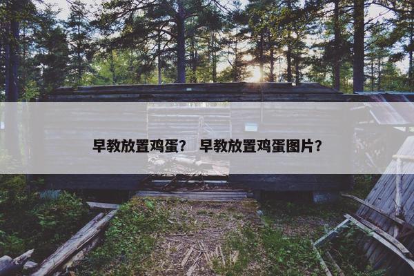 早教放置鸡蛋？ 早教放置鸡蛋图片？