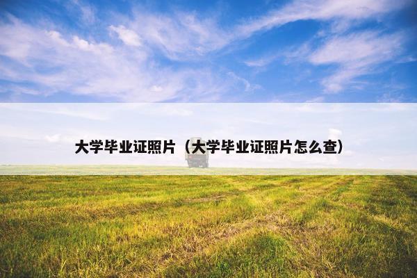 大学毕业证照片（大学毕业证照片怎么查）