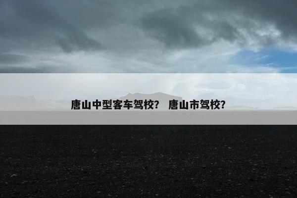 唐山中型客车驾校？ 唐山市驾校？